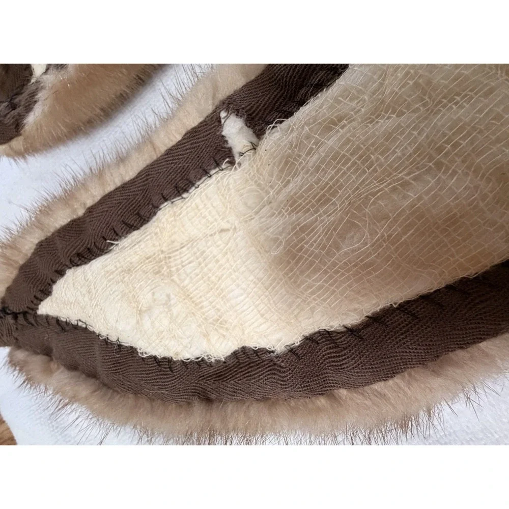 Vintage Genuine MINK Fur Collar Piece 31 in. Autumn Haze Craft Repurpose